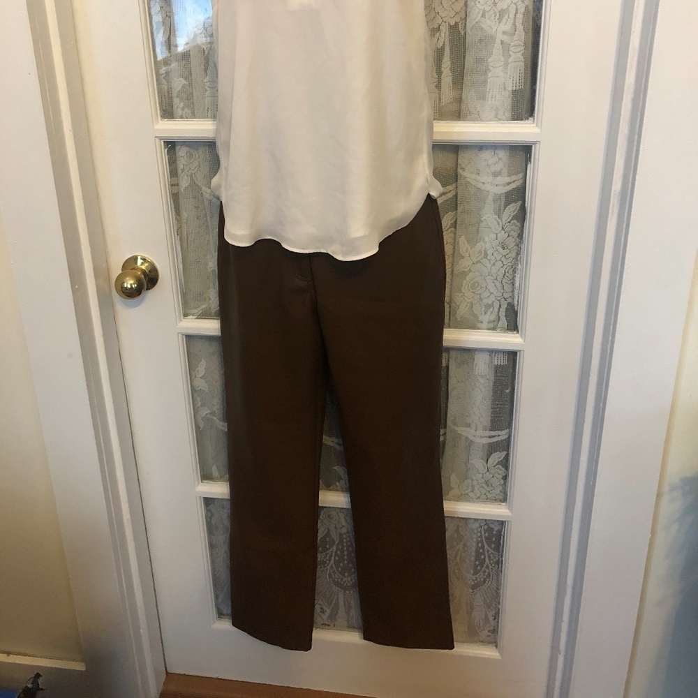 OAK AND FORT VEGAN LEATHER PANTS
